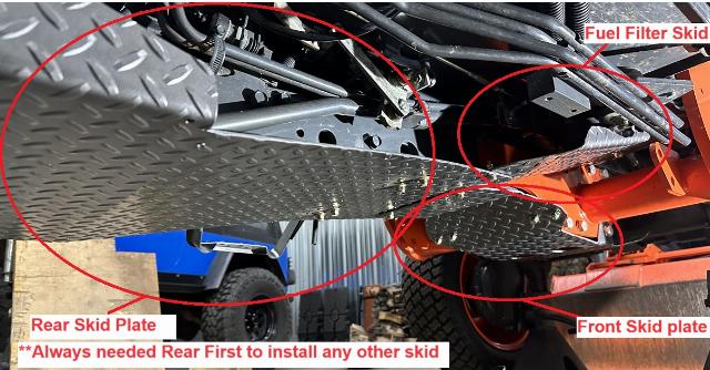 Kubota B2650 Front Skid Plate